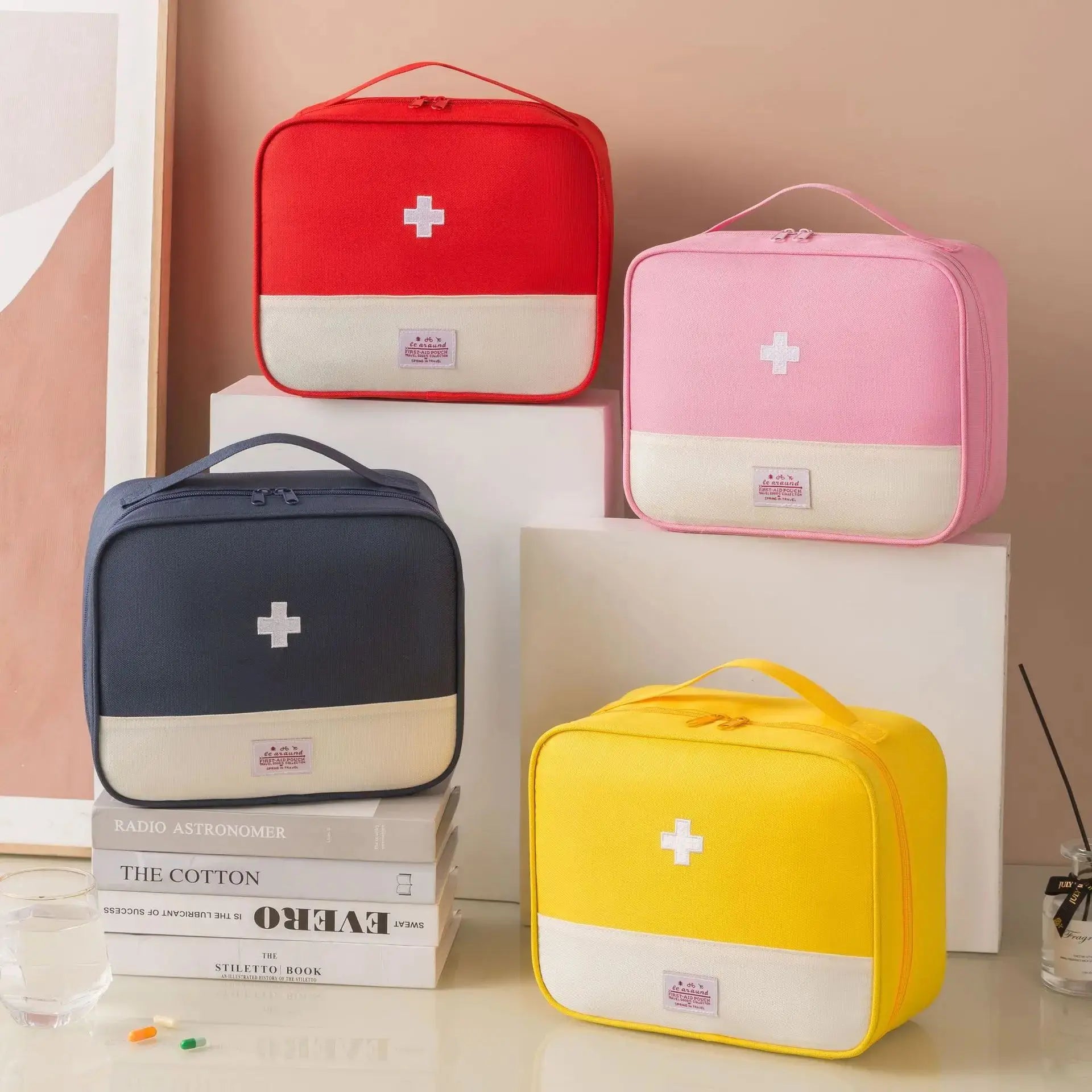 Portable Medicine Storage Bag | Multi-Compartment Travel First Aid Kit Organizer | Oxford - Image 4
