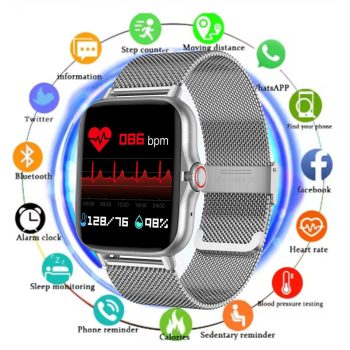 Smart Watch with Bluetooth Calling - 2.01" Display with Health Monitoring