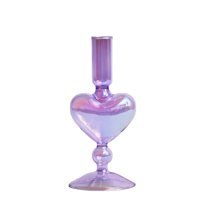Nordic Rainbow Glass Candle Holders | Scandinavian Candlestick Collection - Image 11