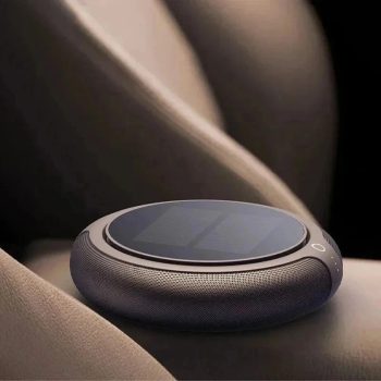 Solar Car Air Purifier HEPA + Activated Carbon, Negative Ion, USB Rechargeable for Car & Home
