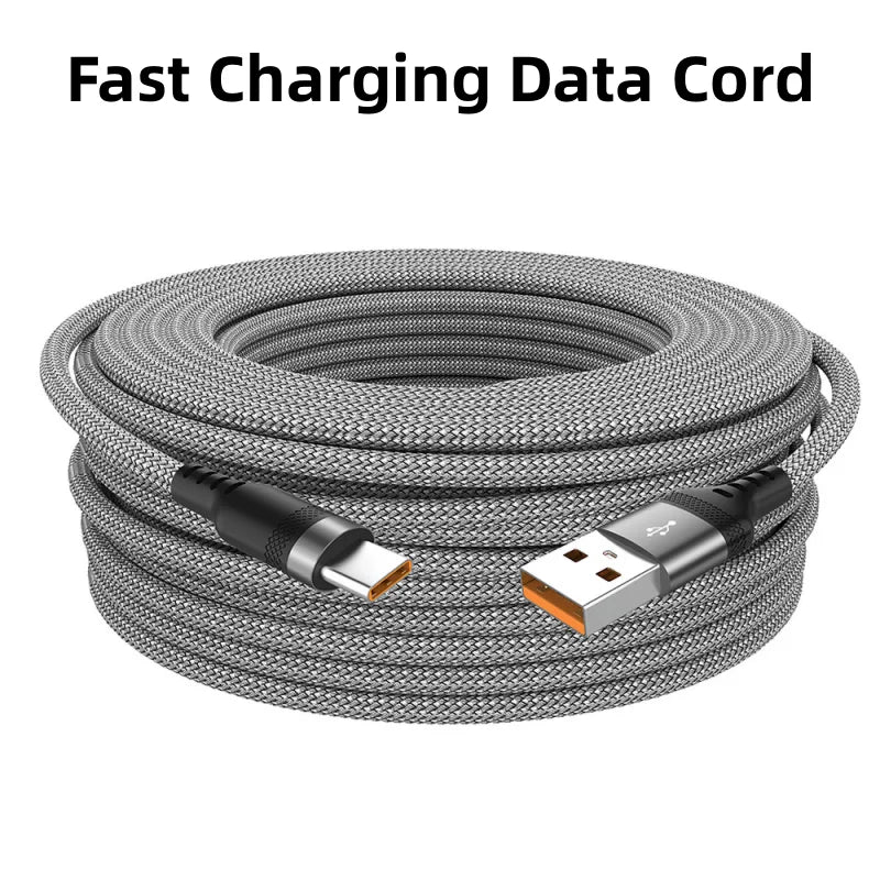 USB-C Extended Fast Charging Cable - 6A Super Charge 3M/10ft - Image 6
