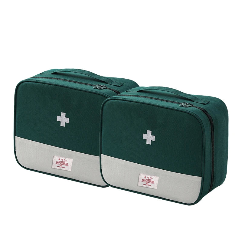 Portable Medicine Storage Bag | Multi-Compartment Travel First Aid Kit Organizer | Oxford - Image 7