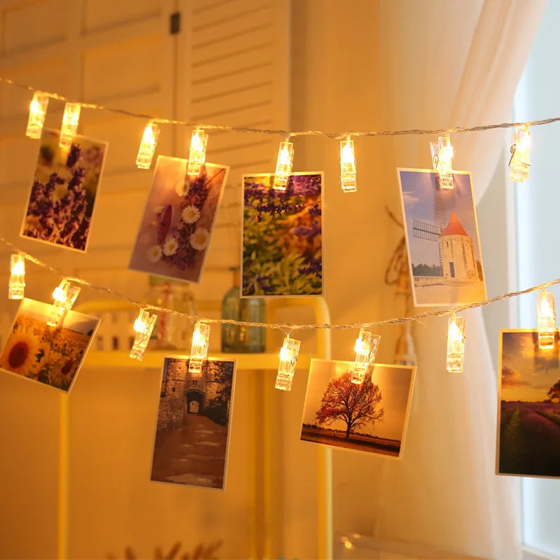 LED Photo Clip String Lights - 3M 20LED Battery Operated Fairy Lights - Image 4