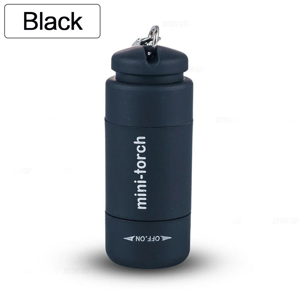 Waterproof USB Rechargeable Keychain Flashlight - Mini LED Pocket Torch - Image 6