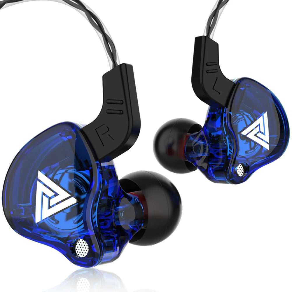QKZ AK6 Wired Earphones - HiFi Copper Driver Sports Earbuds with Bass - Image 2
