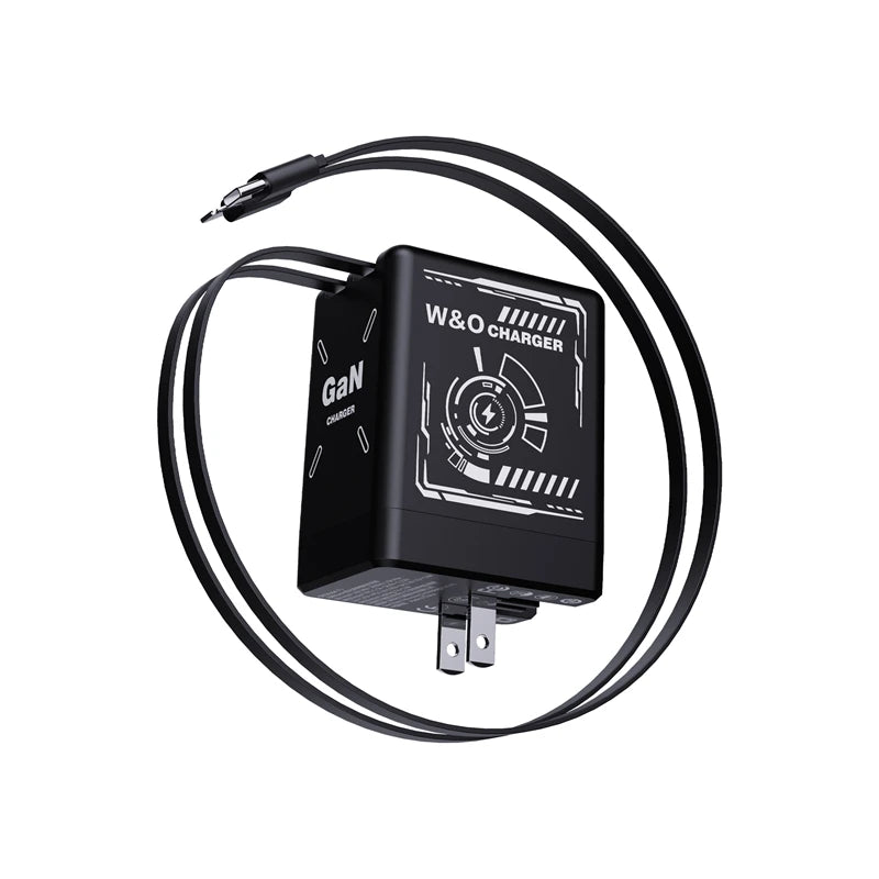 2-in-1 GaN 120W Fast Charger - Retractable USB-C & Lightning Cables for iPhone 16 - Image 6