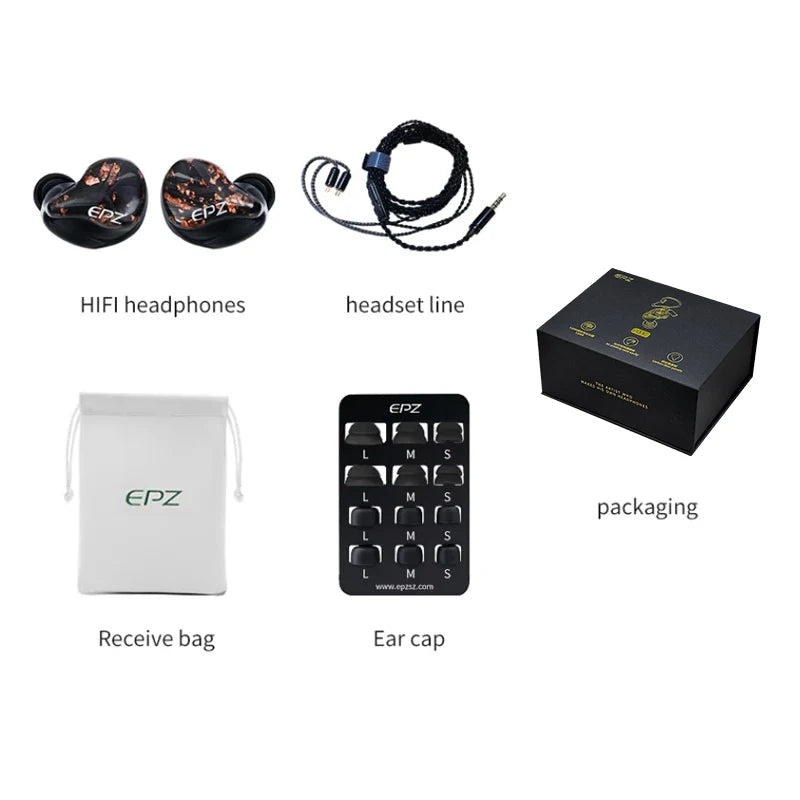 EPZ Q1 IEM Earphones - HiFi Wired In-Ear Monitors with Detachable Cable - Image 5