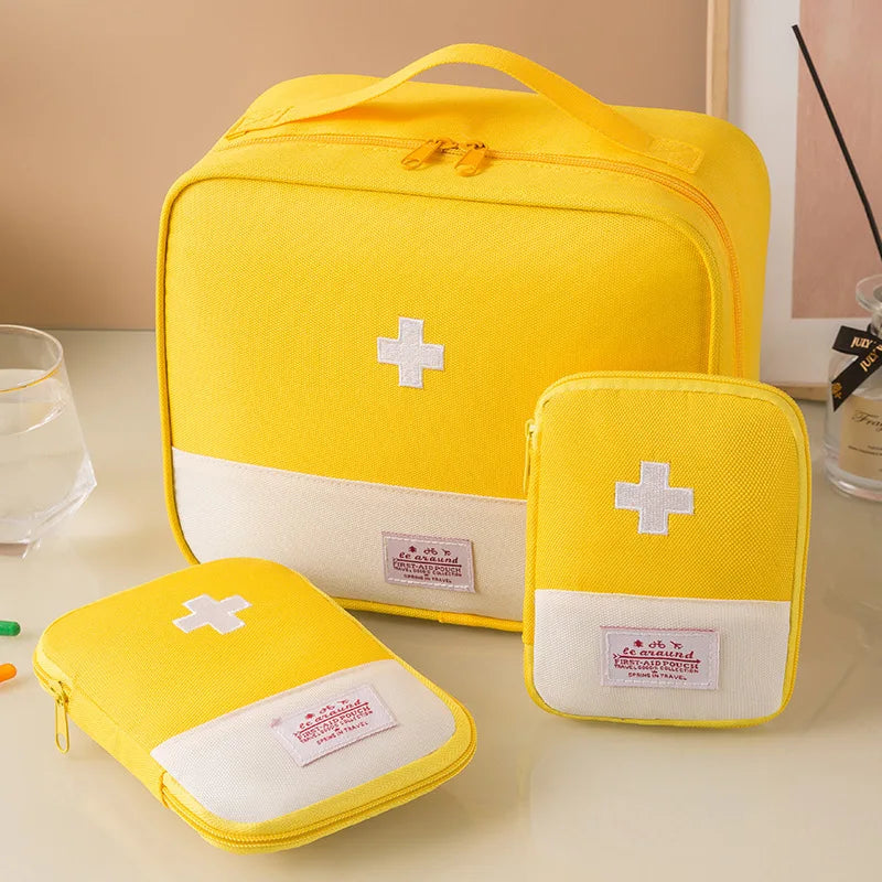 Portable Medicine Storage Bag | Multi-Compartment Travel First Aid Kit Organizer | Oxford - Image 18