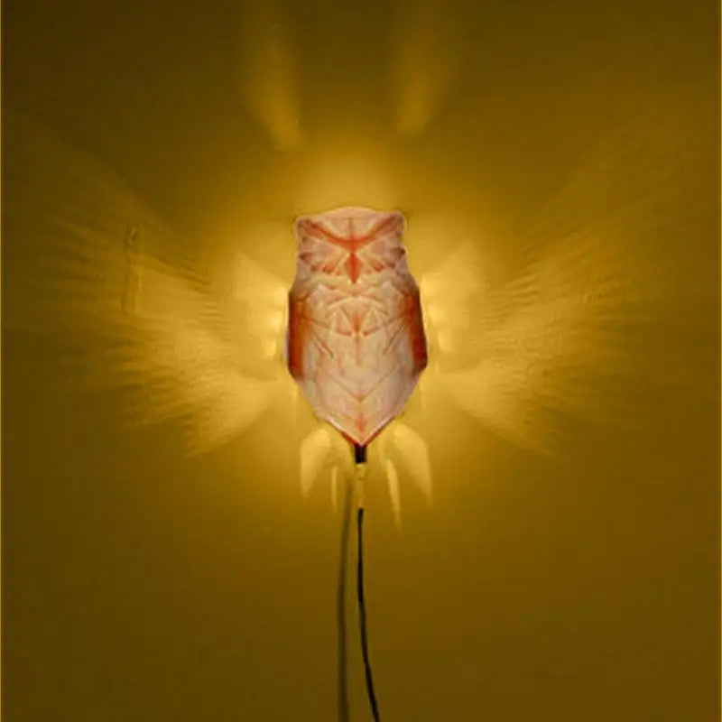 LED Animal Projection Lamp - 3D Wall Sconce Night Light (Owl, Lion, Eagle) - Image 3