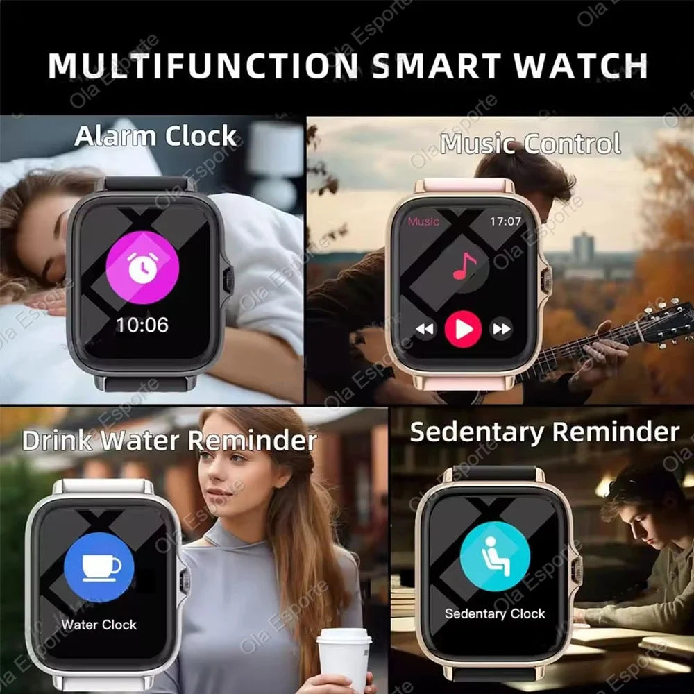 Smart Watch with Bluetooth Calling - 2.01" Display with Health Monitoring - Image 2