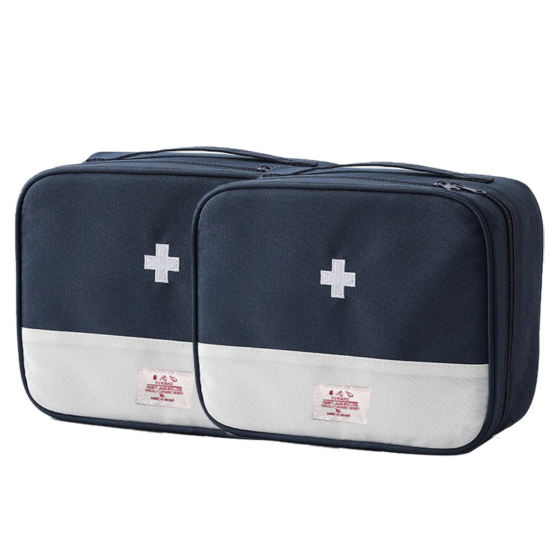 Portable Medicine Storage Bag | Multi-Compartment Travel First Aid Kit Organizer | Oxford - Image 19