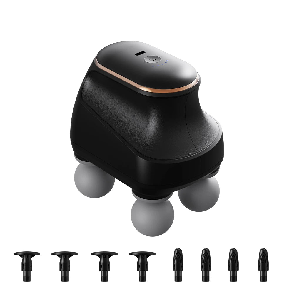 Portable 4-Head Fascia Massage Gun High-Frequency Deep Muscle Massager - Image 7