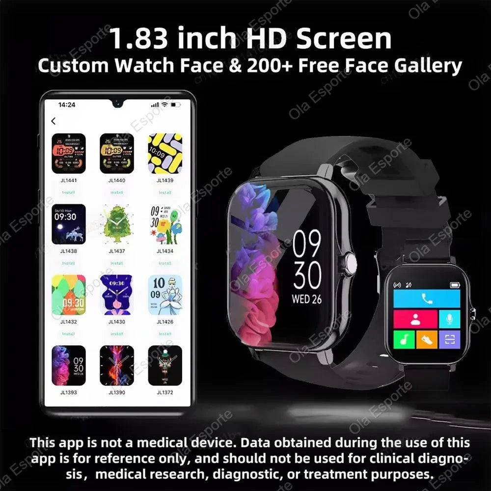 Smart Watch with Bluetooth Calling - 2.01" Display with Health Monitoring - Image 5