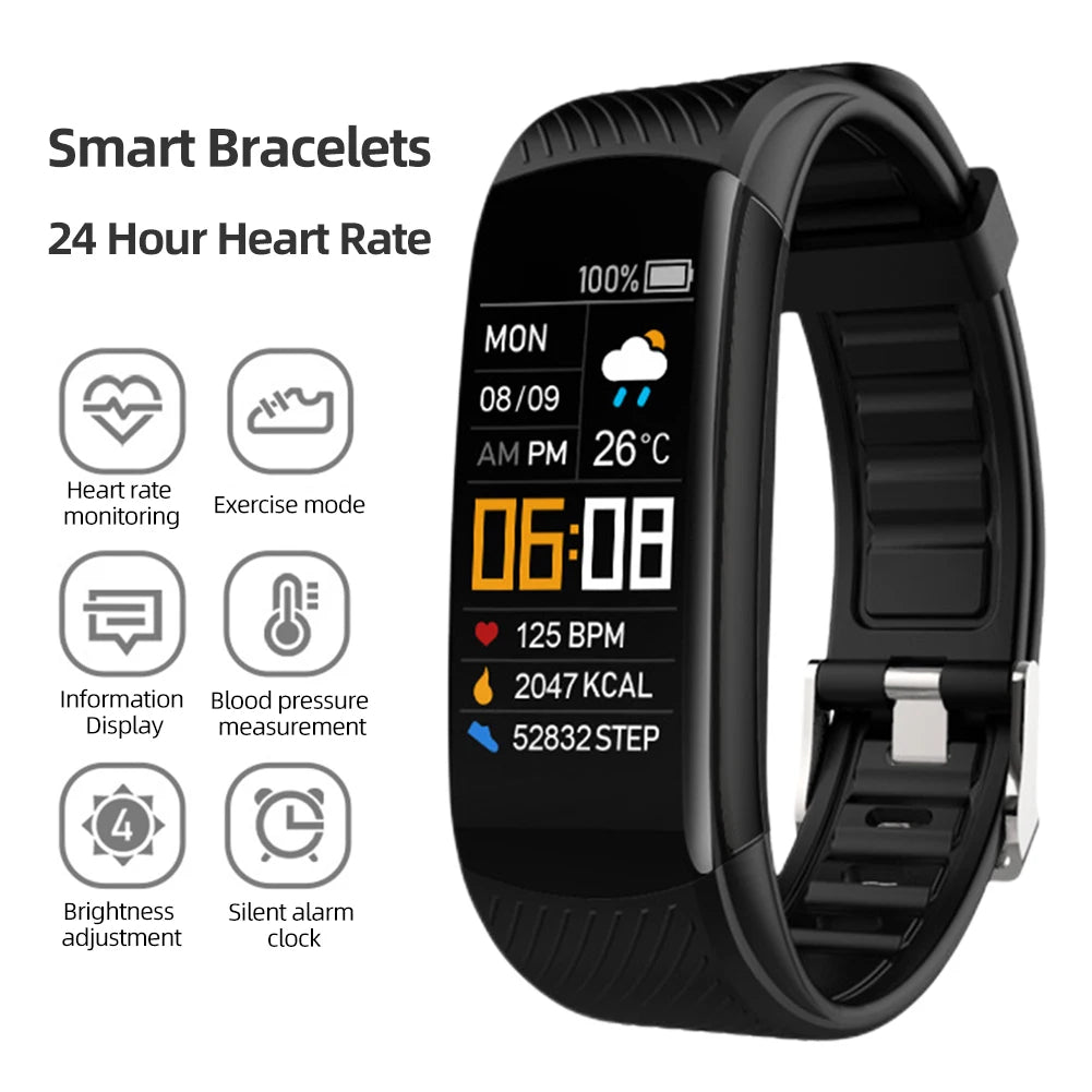Sport Smartwatch Heart Rate, Blood Pressure & Blood Oxygen Monitor | IP67 Waterproof