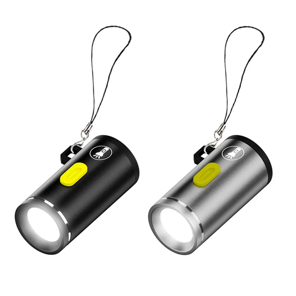 Type-C Rechargeable Mini LED Flashlight - Pocket Keychain Torch Light - Image 4