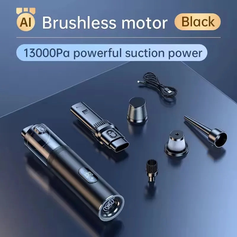 Digital Display Car Vacuum - Brushless Cordless Cleaner with LED - Image 4