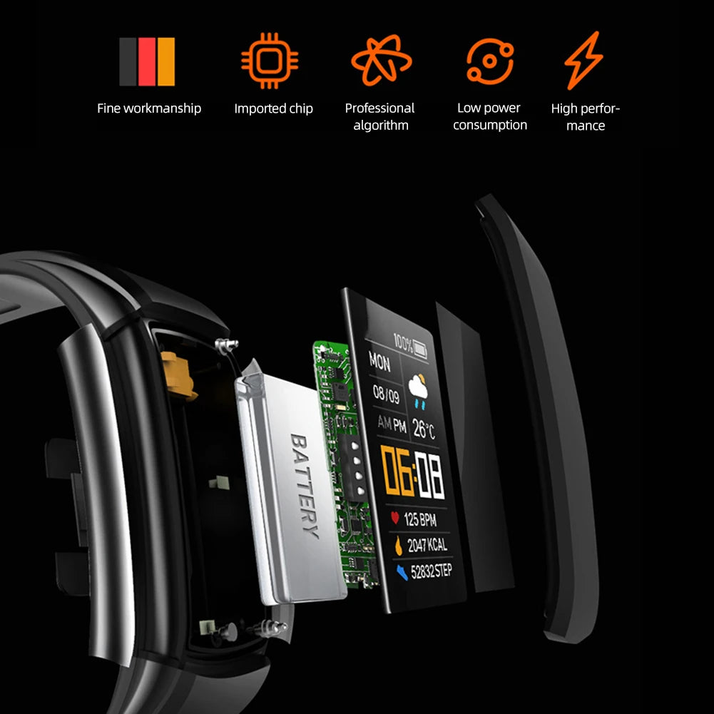 Sport Smartwatch Heart Rate, Blood Pressure & Blood Oxygen Monitor | IP67 Waterproof - Image 4