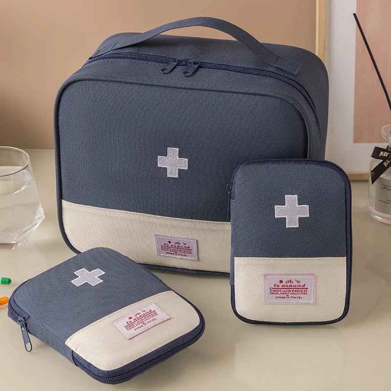 Portable Medicine Storage Bag | Multi-Compartment Travel First Aid Kit Organizer | Oxford - Image 8