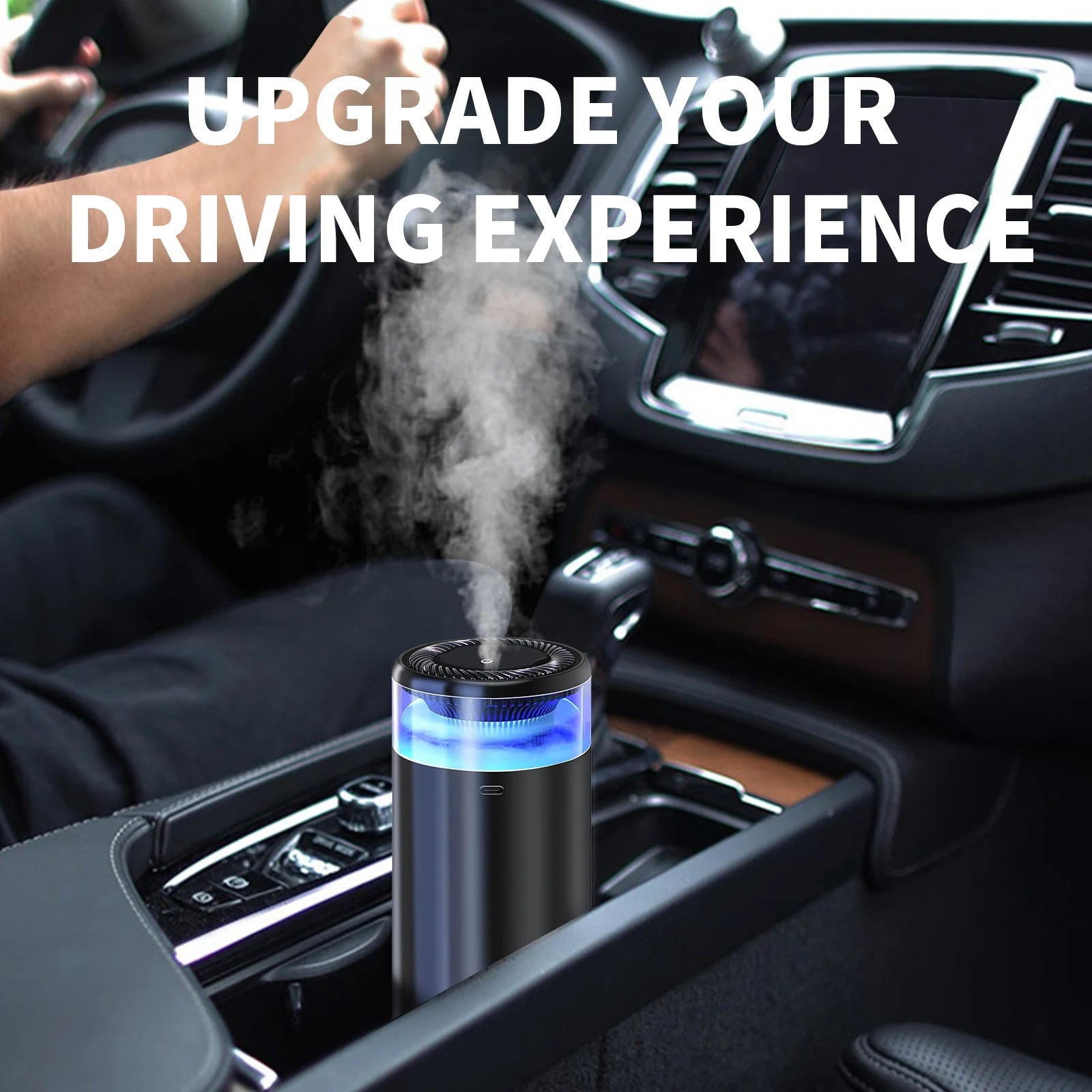Smart Car Aromatherapy Diffuser - Air Purifier with Atmosphere Light & Perfume Spray - Image 2