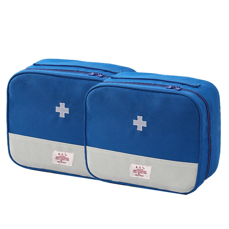 Portable Medicine Storage Bag | Multi-Compartment Travel First Aid Kit Organizer | Oxford - Image 15