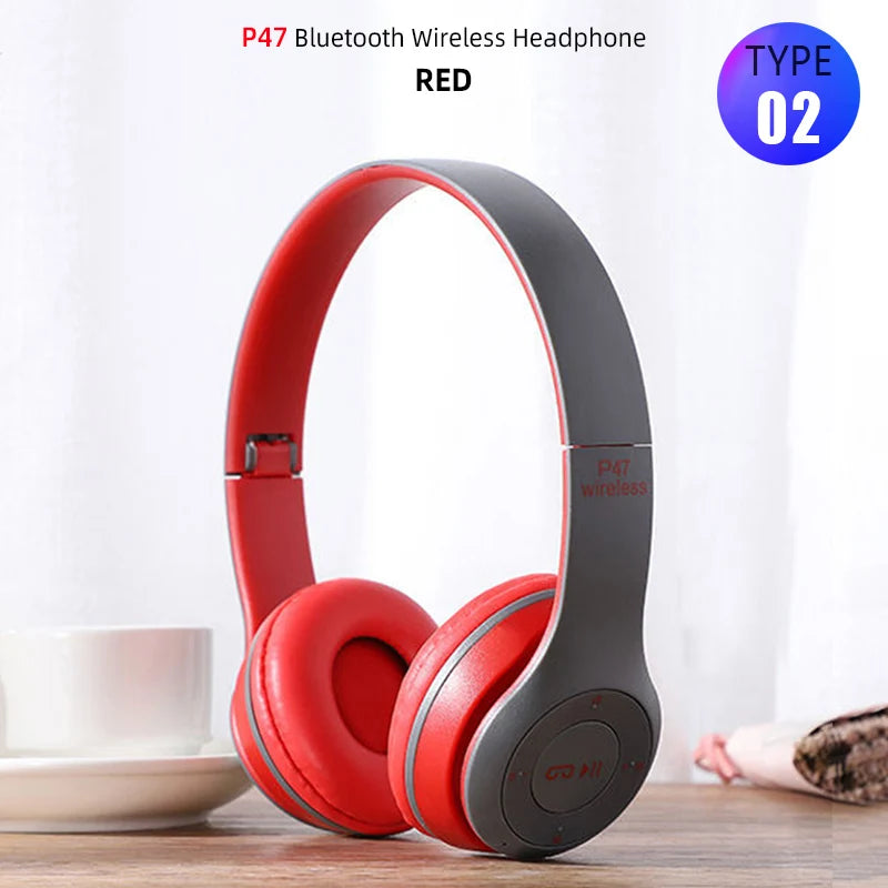Foldable Bluetooth Headphones - HiFi Wireless Over-Ear Sports Headset with Mic - Image 10