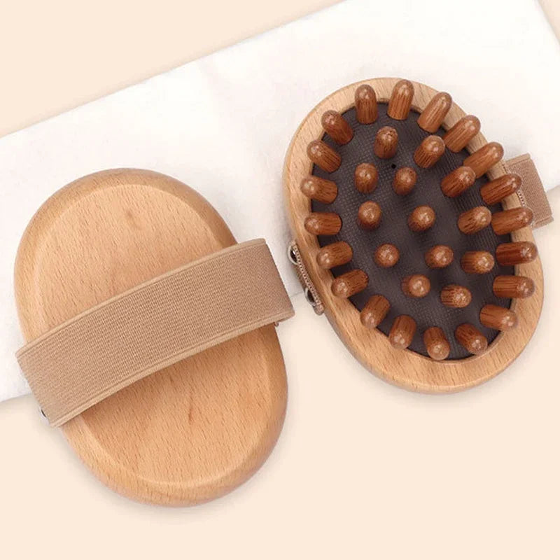 Wooden Air Cushion Scalp & Body Massage Comb | Meridian Massager | Spa & Wellness - Image 5
