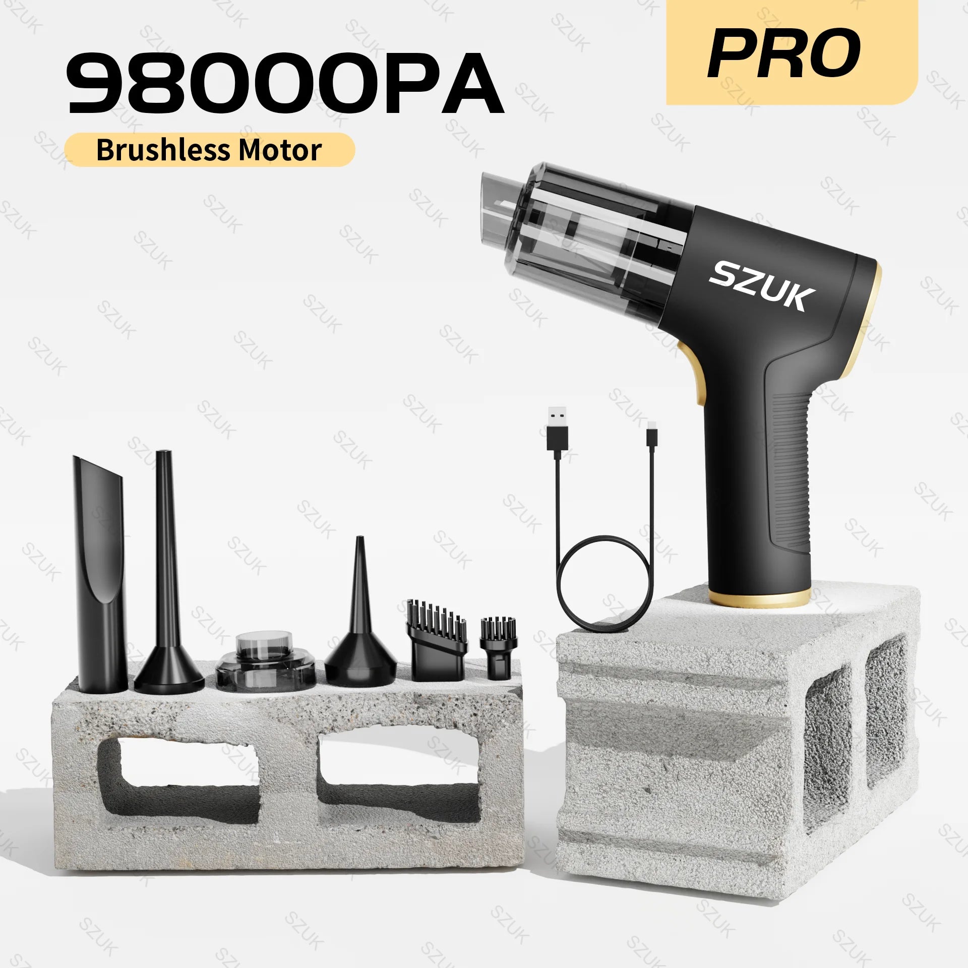 98000PA Wireless Car Vacuum Cleaner - Ultra-Powerful Handheld Cleaner - Image 5