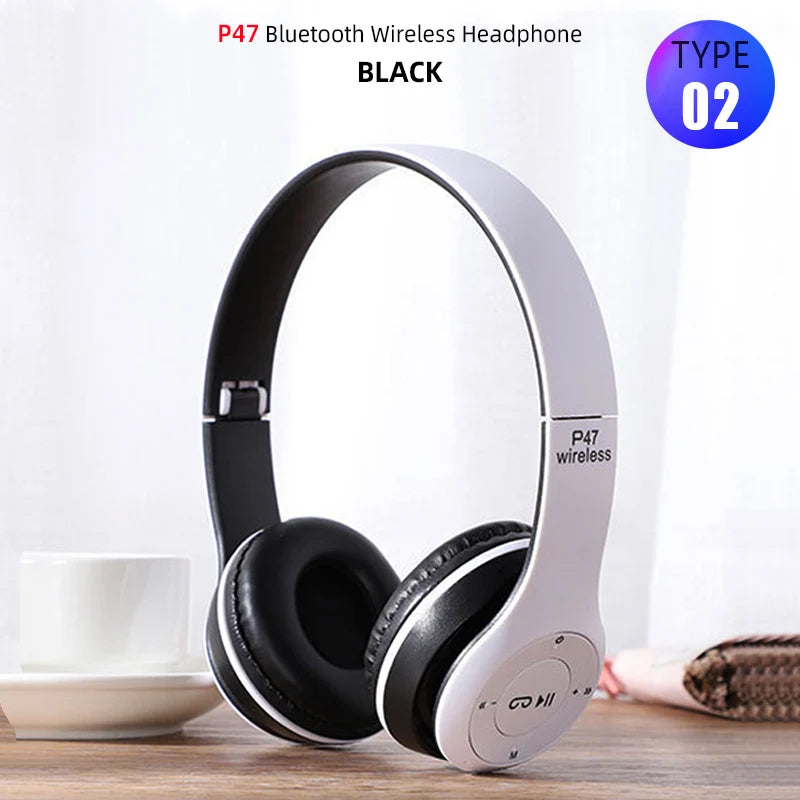 Foldable Bluetooth Headphones - HiFi Wireless Over-Ear Sports Headset with Mic - Image 11