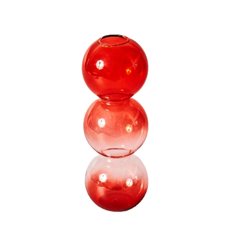 Festive Glass Taper Candle Holders | Red & Green Christmas Candlestick Collection - Image 10