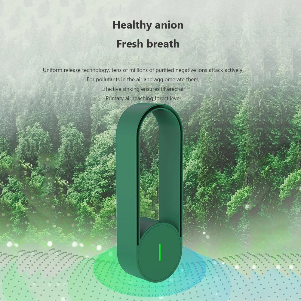USB Negative Ion Air Purifier Portable Air Freshener & Odor Remover for Home, Car & Office - Image 3
