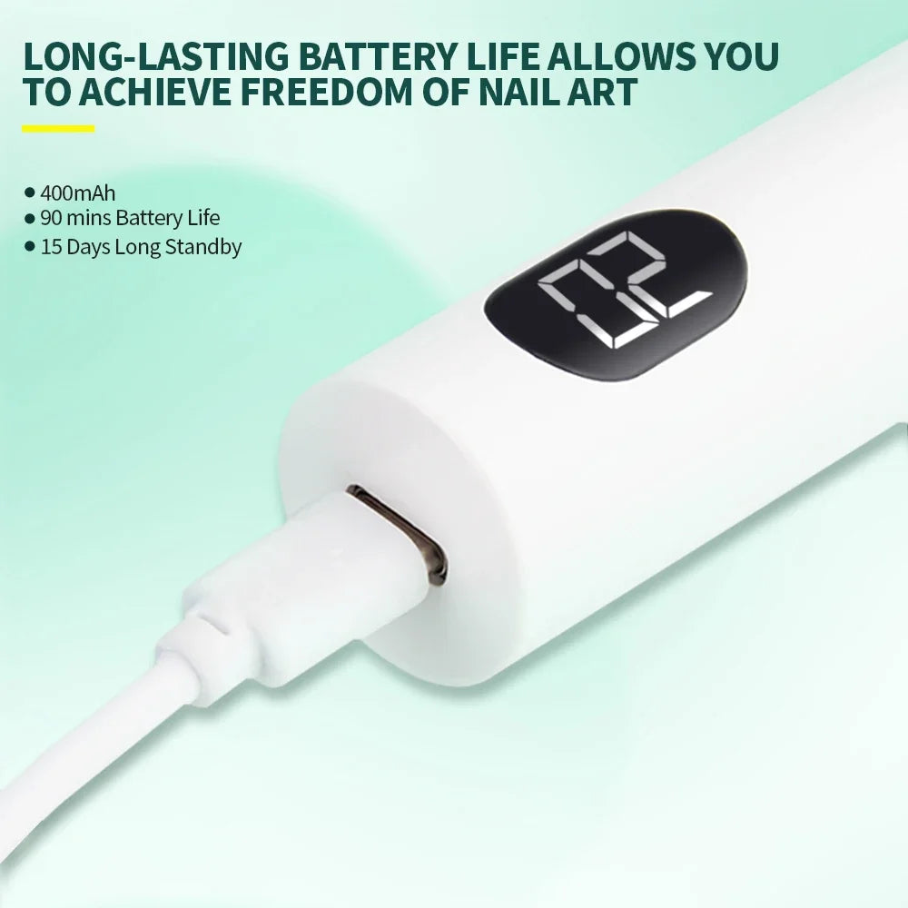 UV LED Nail Lamp with 360 Magnetic Stand Cordless USB Rechargeable Gel Dryer - Image 5
