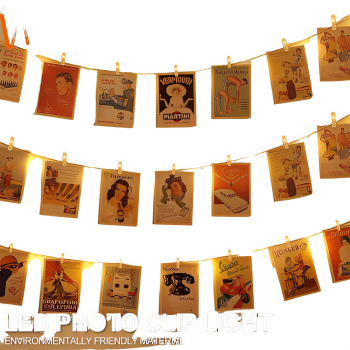 LED Photo Clip String Lights - USB & Battery Powered Fairy Lights