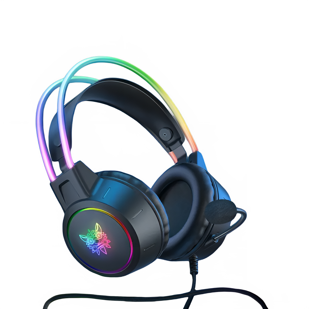ONIKUMA X15 Pro Gaming Headset - RGB Cat Ear Headphones with Mic for PC/PS4